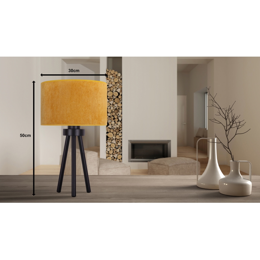 Duolla - Tischleuchte LYON 1xE27/15W/230V d 30 cm gelb