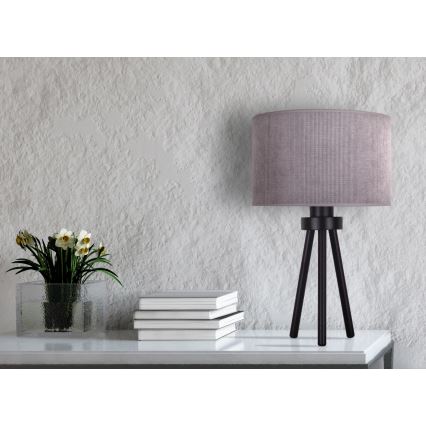 Duolla - Tischleuchte LYON 1xE27/15W/230V d 30 cm grau