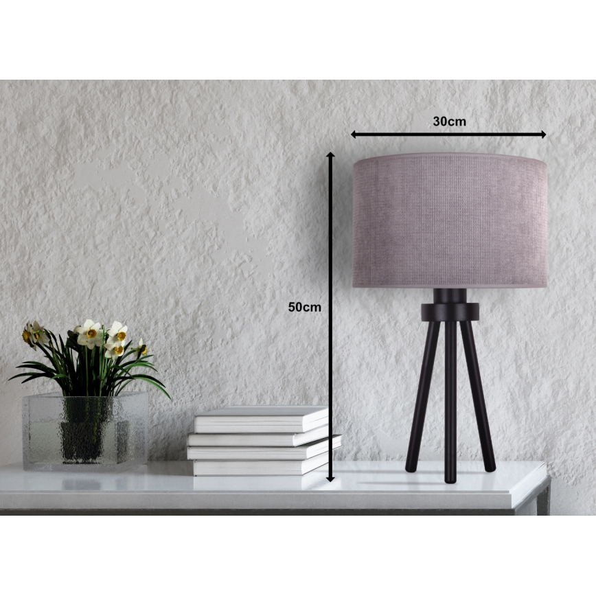 Duolla - Tischleuchte LYON 1xE27/15W/230V d 30 cm grau