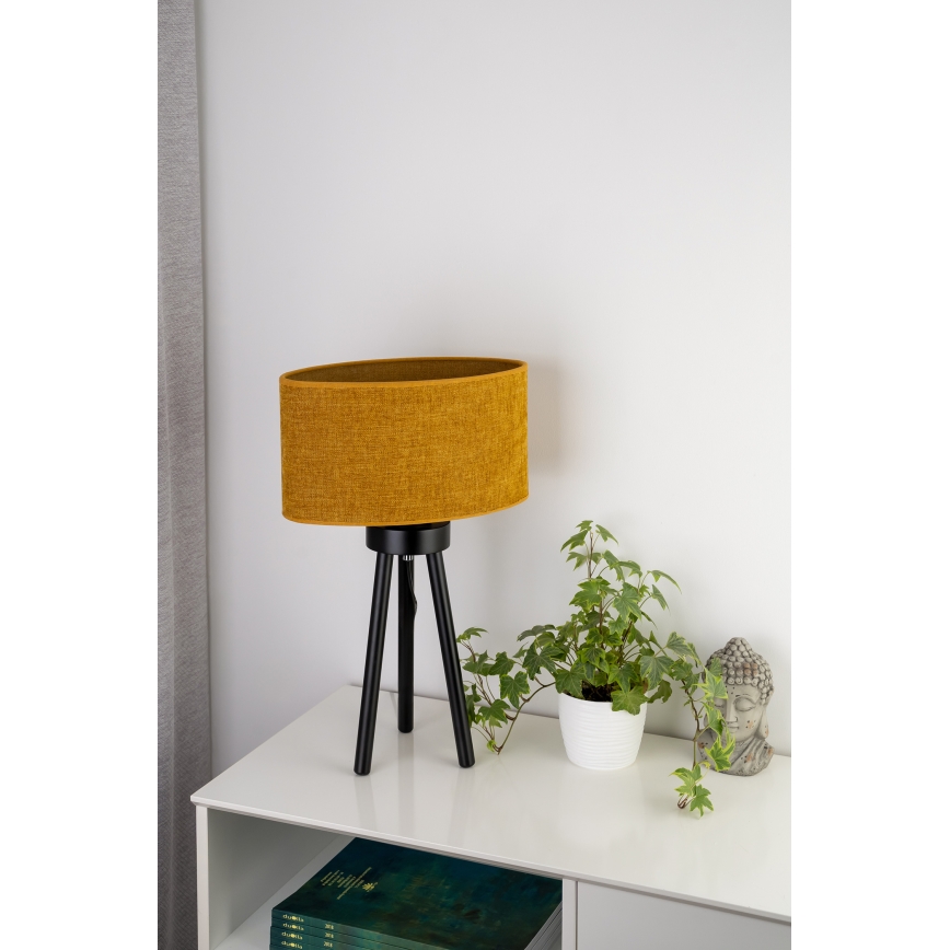 Duolla - Tischleuchte OVAL 1xE27/15W/230V d 30 cm braun