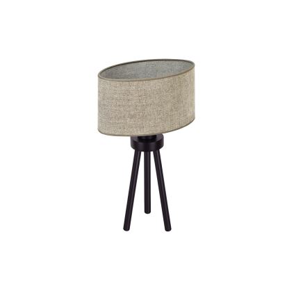 Duolla - Tischleuchte OVAL 1xE27/15W/230V d 30 cm braun