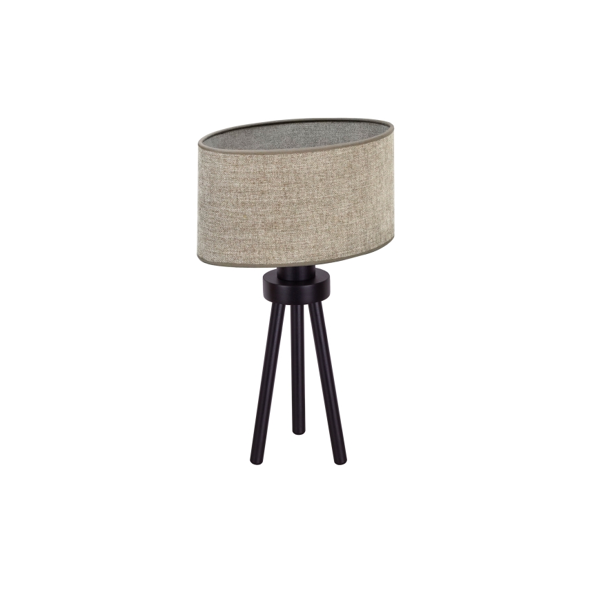 Duolla - Tischleuchte OVAL 1xE27/15W/230V d 30 cm braun