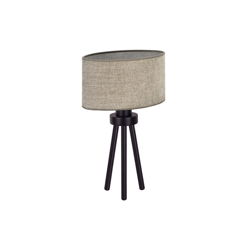 Duolla - Tischleuchte OVAL 1xE27/15W/230V d 30 cm braun