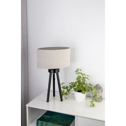 Duolla - Tischleuchte OVAL 1xE27/15W/230V d 30 cm grau