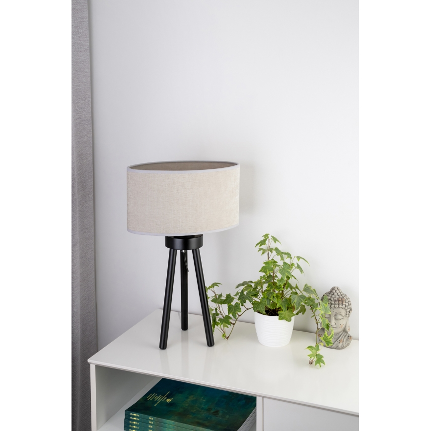 Duolla - Tischleuchte OVAL 1xE27/15W/230V d 30 cm grau