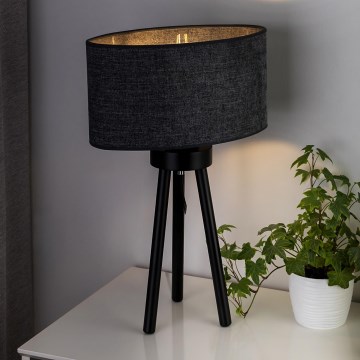 Duolla - Tischleuchte OVAL 1xE27/15W/230V d 30 cm grau