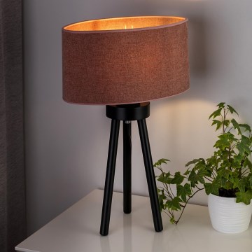 Duolla - Tischleuchte OVAL 1xE27/15W/230V d 30 cm rosa