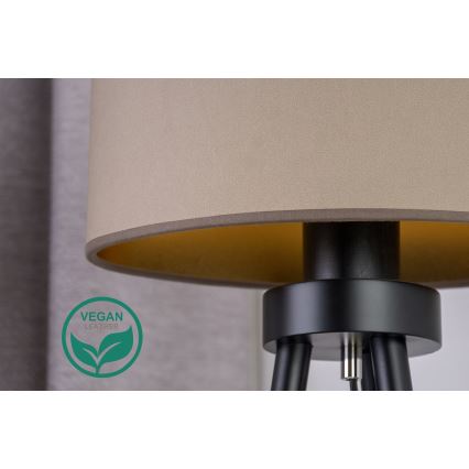 Duolla - Tischleuchte OVAL VEGAN 1xE27/15W/230V d 30 cm beige