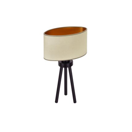 Duolla - Tischleuchte OVAL VEGAN 1xE27/15W/230V d 30 cm beige