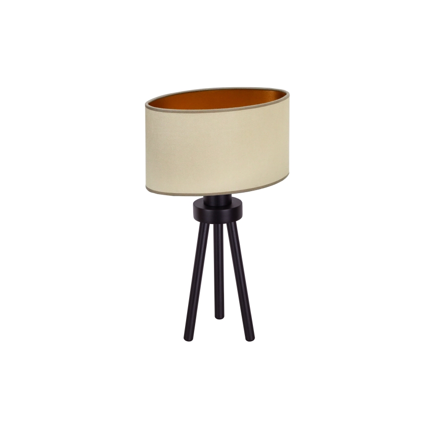 Duolla - Tischleuchte OVAL VEGAN 1xE27/15W/230V d 30 cm beige