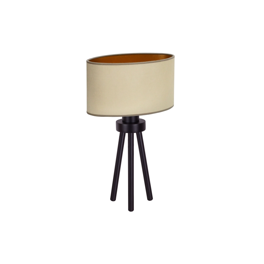 Duolla - Tischleuchte OVAL VEGAN 1xE27/15W/230V d 30 cm beige