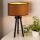 Duolla - Tischleuchte OVAL VEGAN 1xE27/15W/230V d 30 cm braun