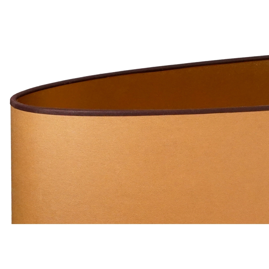 Duolla - Tischleuchte OVAL VEGAN 1xE27/15W/230V d 30 cm braun
