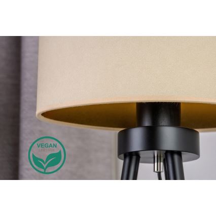 Duolla - Tischleuchte OVAL VEGAN 1xE27/15W/230V d 30 cm cremefarben