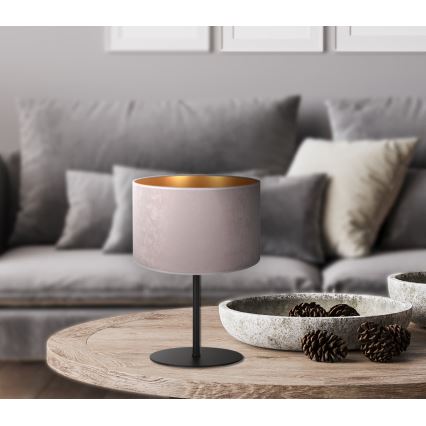 Duolla - Tischleuchte ROLLER 1xE14/15W/230V d 20 cm grau/golden