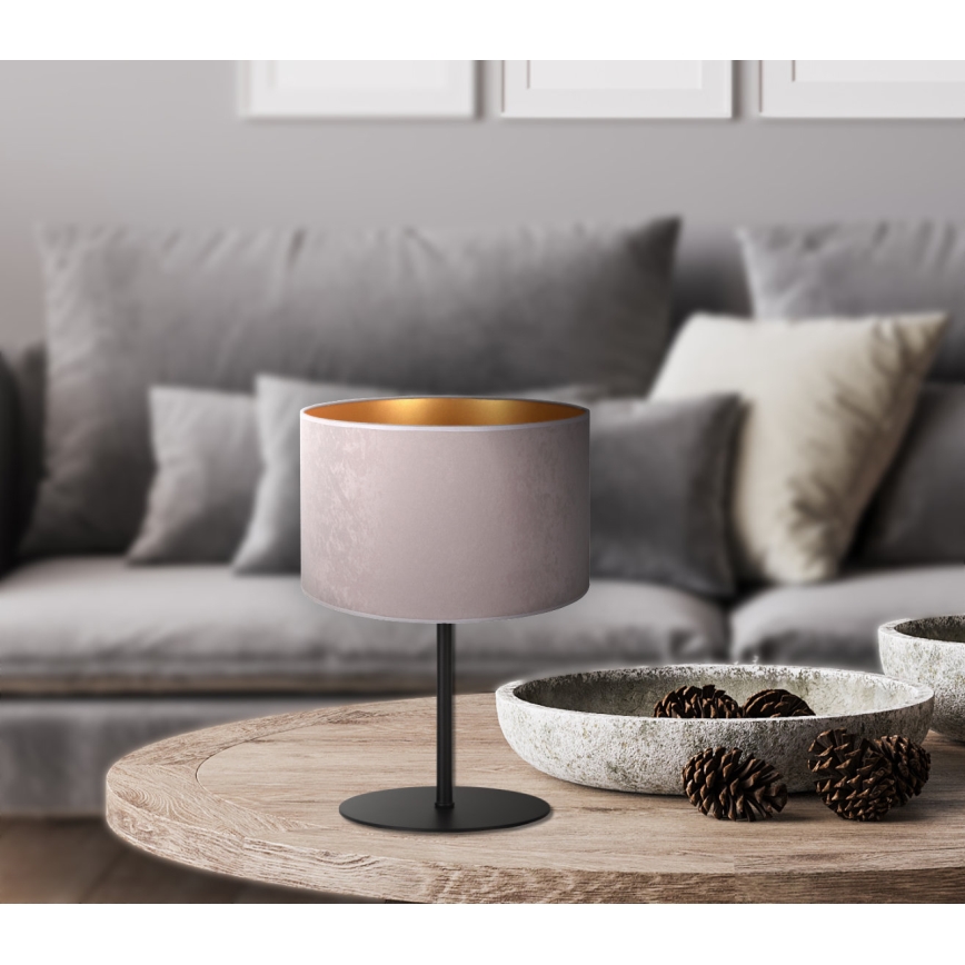 Duolla - Tischleuchte ROLLER 1xE14/15W/230V d 20 cm grau/golden