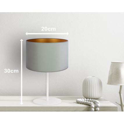 Duolla - Tischleuchte ROLLER 1xE14/15W/230V d 20 cm hellgrün/golden