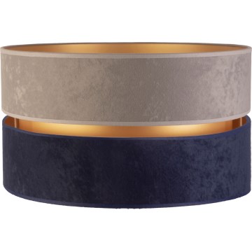 Duolla - Universeller Lampenschirm DUO E27 Ø 40 cm grau/blau/gold