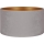 Duolla - Universeller Lampenschirm VELVET E27 Ø 35 cm Grau/Gold
