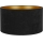 Duolla - Universeller Lampenschirm VELVET E27 Ø 35 cm Schwarz/Gold