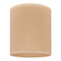 Duolla - Universeller ROLLER Lampenschirm E27 Ø 13 cm Beige