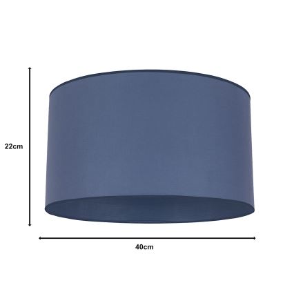 Duolla - Universeller ROLLER Lampenschirm E27 Ø 40 cm blau