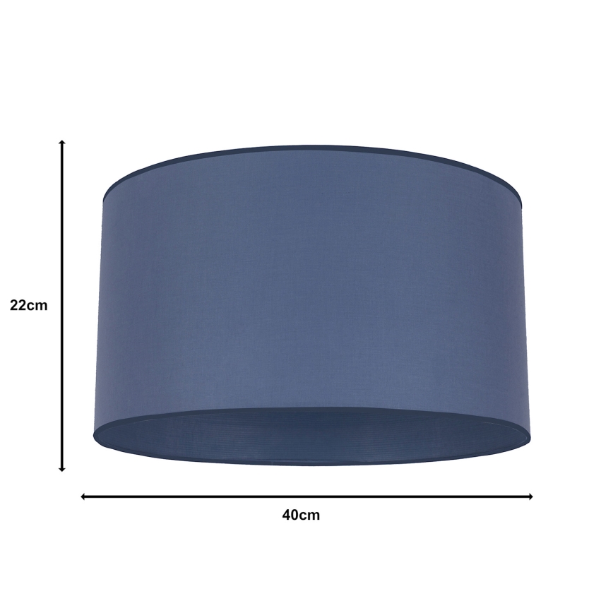 Duolla - Universeller ROLLER Lampenschirm E27 Ø 40 cm blau