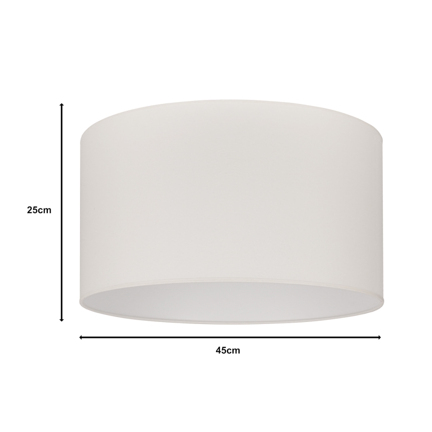 Duolla - Universeller ROLLER Lampenschirm E27 Ø 45 cm cremefarben