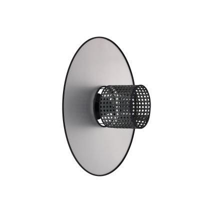 Duolla - Wandleuchte TOKYO RATTAN 1xE27/15W/230V d 50 cm silbern/schwarz
