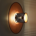 Duolla - Wandleuchte TOKYO SHINY 1xE27/15W/230V d 50 cm kupfern/schwarz
