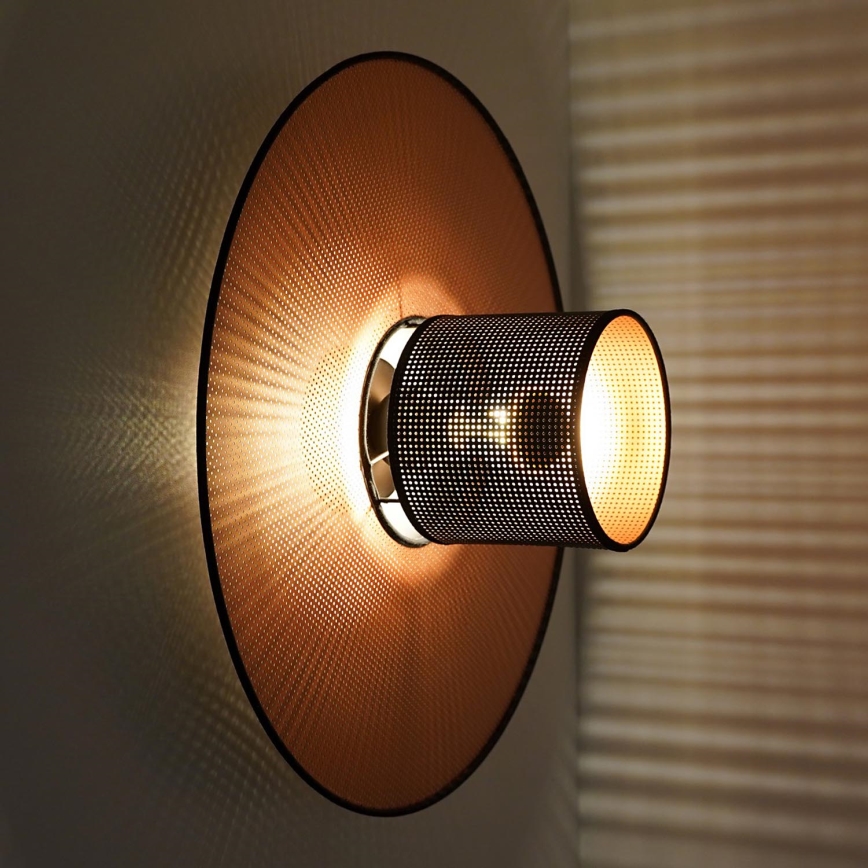 Duolla - Wandleuchte TOKYO SHINY 1xE27/15W/230V d 50 cm kupfern/schwarz