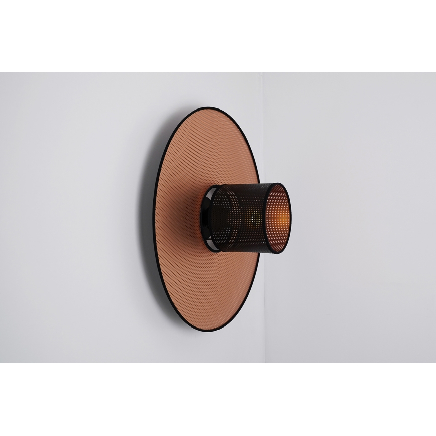 Duolla - Wandleuchte TOKYO SHINY 1xE27/15W/230V d 50 cm kupfern/schwarz