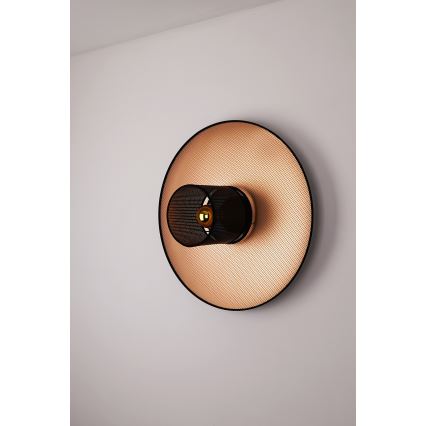 Duolla - Wandleuchte TOKYO SHINY 1xE27/15W/230V d 50 cm kupfern/schwarz