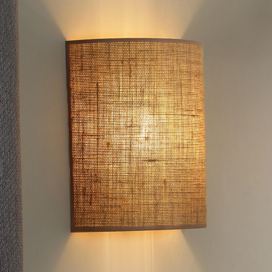 Duolla - Wandleuchte YUTE 1xE27/15W/230V d 20 cm braun