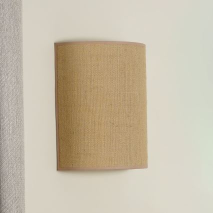 Duolla - Wandleuchte YUTE 1xE27/15W/230V d 20 cm braun