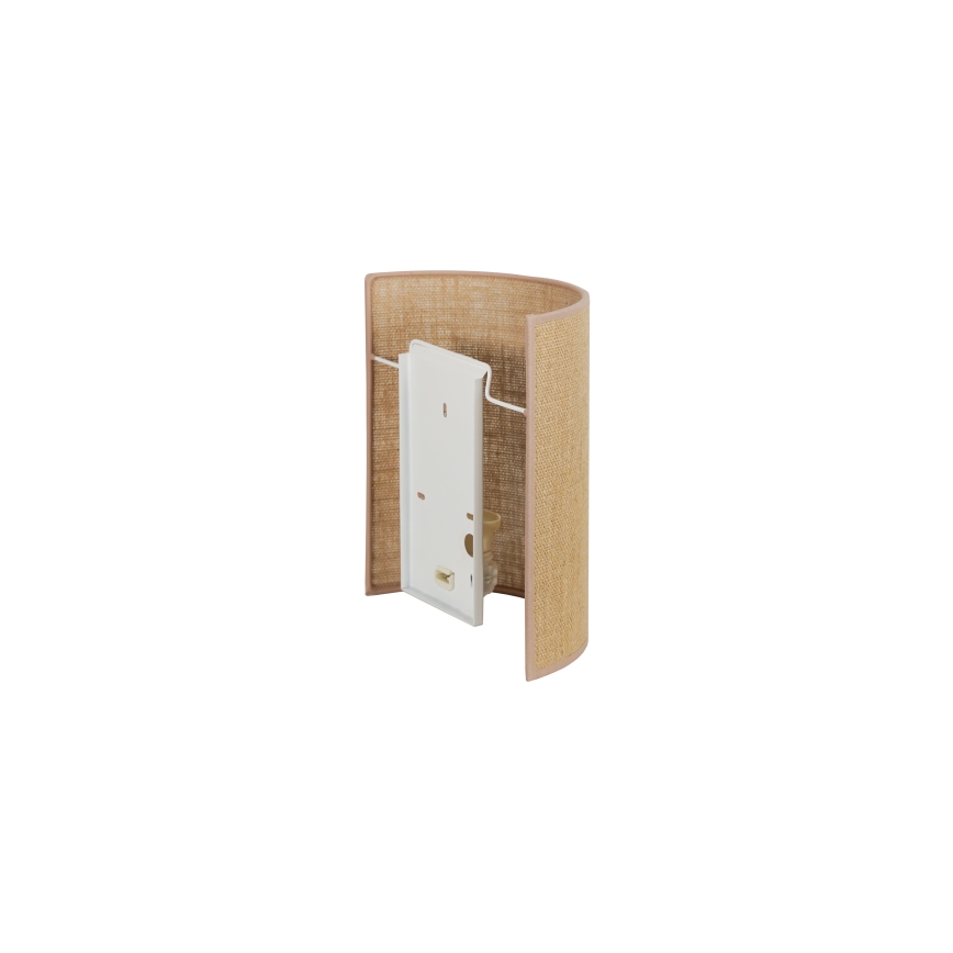 Duolla - Wandleuchte YUTE 1xE27/15W/230V d 20 cm braun
