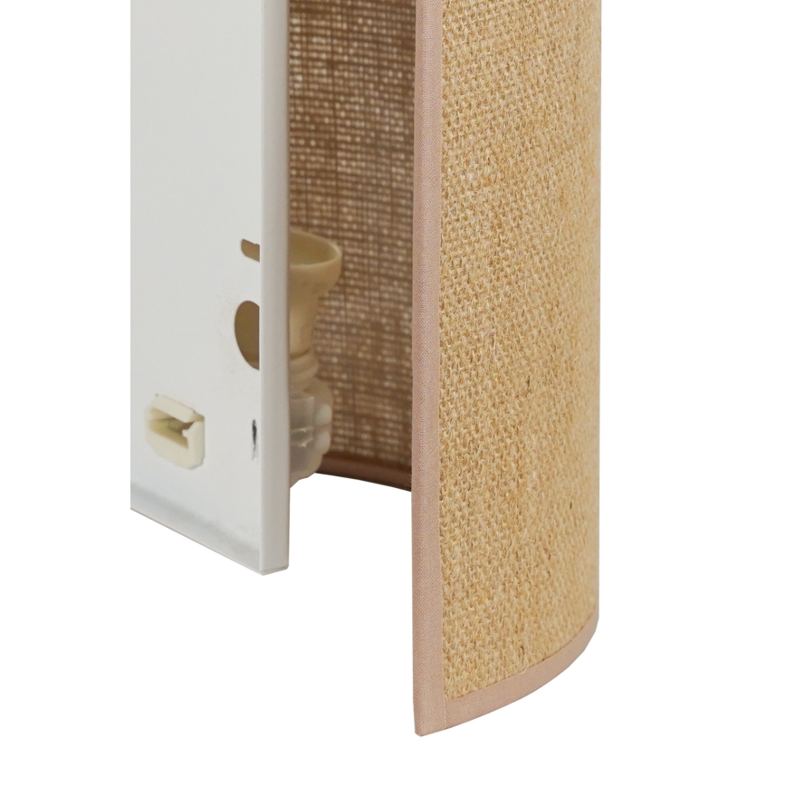 Duolla - Wandleuchte YUTE 1xE27/15W/230V d 20 cm braun