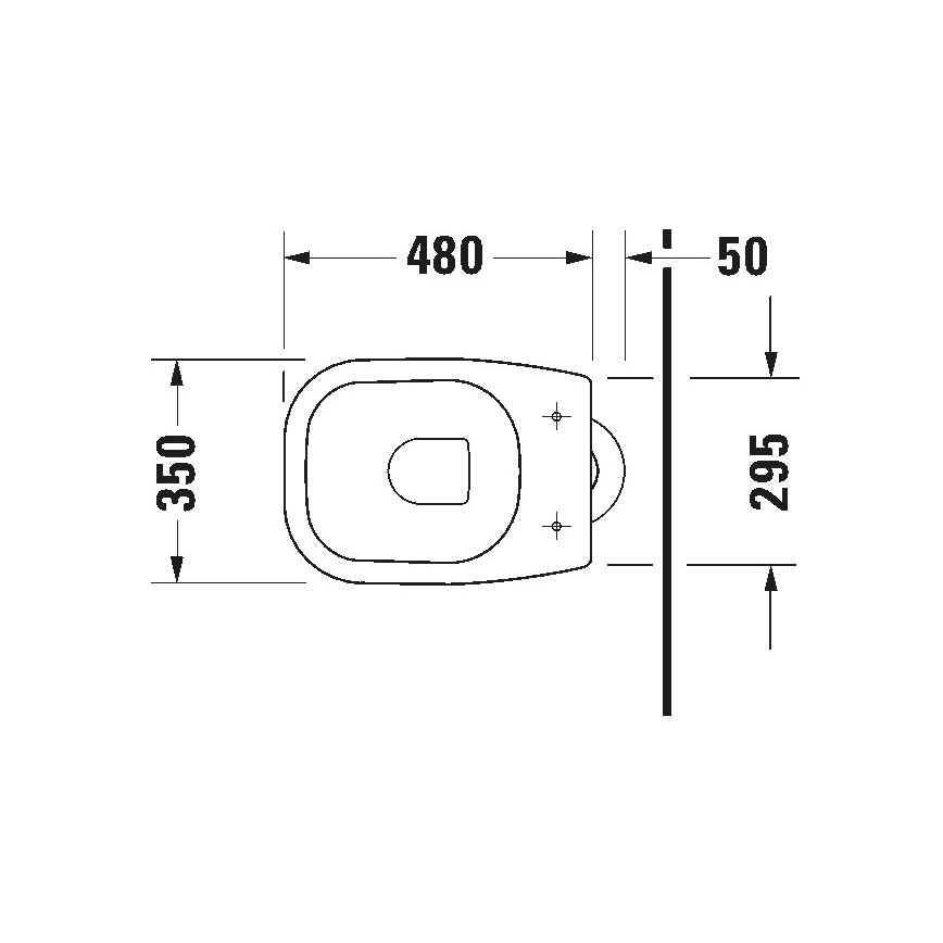 Duravit 21100100002 - Stand-WC D-CODE Keramik/glänzendes Weiß
