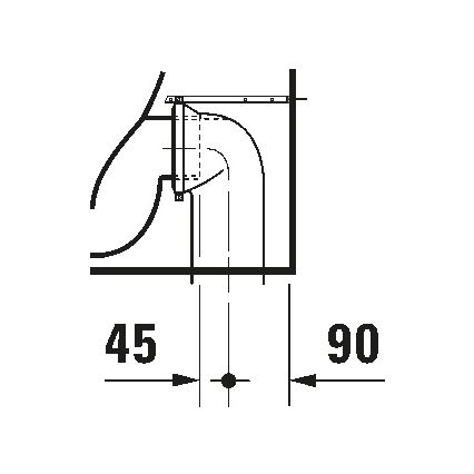 Duravit 21150900002 - Stand-WC D-CODE Keramik/glänzend weiß