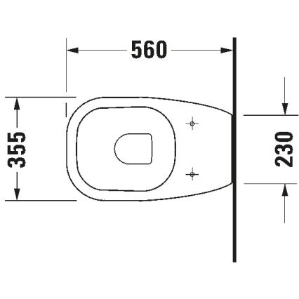 Duravit 21150900002 - Stand-WC D-CODE Keramik/glänzend weiß