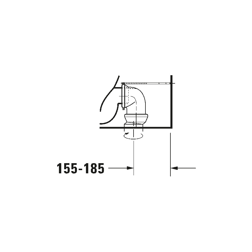 Duravit 21180900002 - Kombi-WC D-CODE Keramik/glänzend weiß