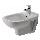 Duravit 22571500002 - Wandhängendes Bidet D-CODE Keramik/glänzend weiß