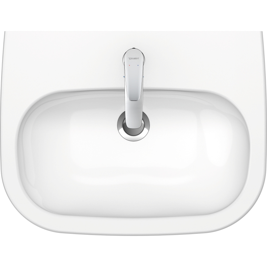 Duravit 23106000002 - Wandhängendes Waschbecken D-CODE 60x46 cm, Keramik/glänzend weiß