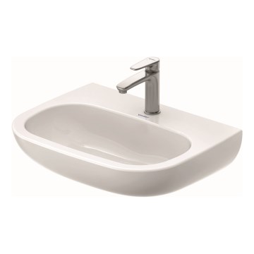Duravit 23116000002 - Wandhängendes Waschbecken D-CODE 60 x 46 cm, Keramik, glänzend weiß