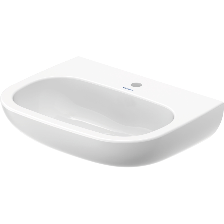 Duravit 23116000002 - Wandhängendes Waschbecken D-CODE 60 x 46 cm, Keramik, glänzend weiß