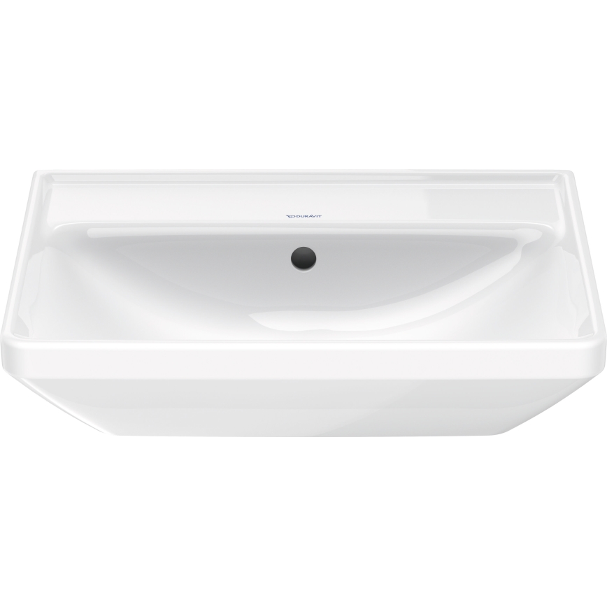 Duravit 2366550060 - Wandhängendes Waschbecken D-NEO 55 x 44 cm, Keramik / glänzend weiß