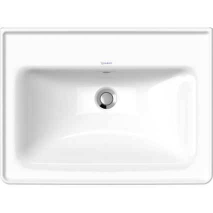 Duravit 2367650060 - Wandhängendes Waschbecken D-NEO 65x48 cm, Keramik, glänzend weiß