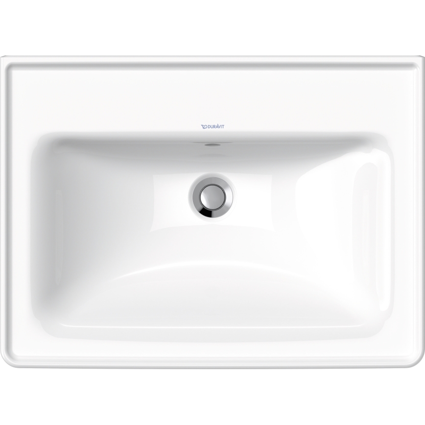 Duravit 2367650060 - Wandhängendes Waschbecken D-NEO 65x48 cm, Keramik, glänzend weiß