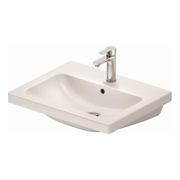 Duravit 23996000002 – D‑CODE Wand‑Waschbecken 60 x 48 cm, Keramik, glänzend weiß
