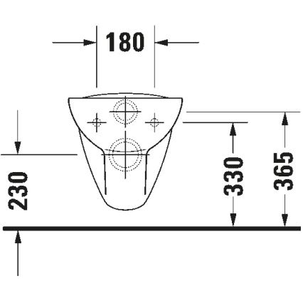 Duravit 25350900002 - D-CODE Hänge-WC, Keramik, glänzend weiß